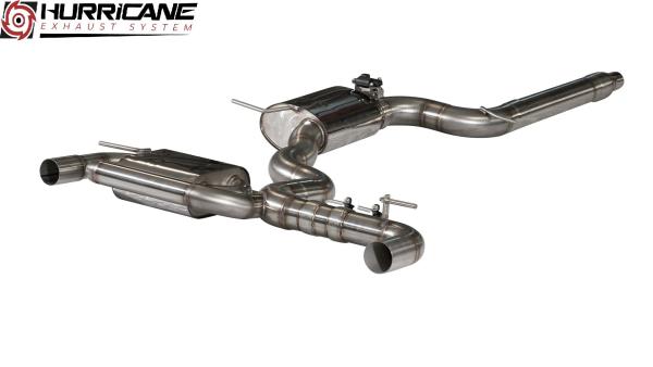 Hurricane Exhaust 3.5" ECE Klappenanlage für VW Scirocco III / R 2.0 TSI V3